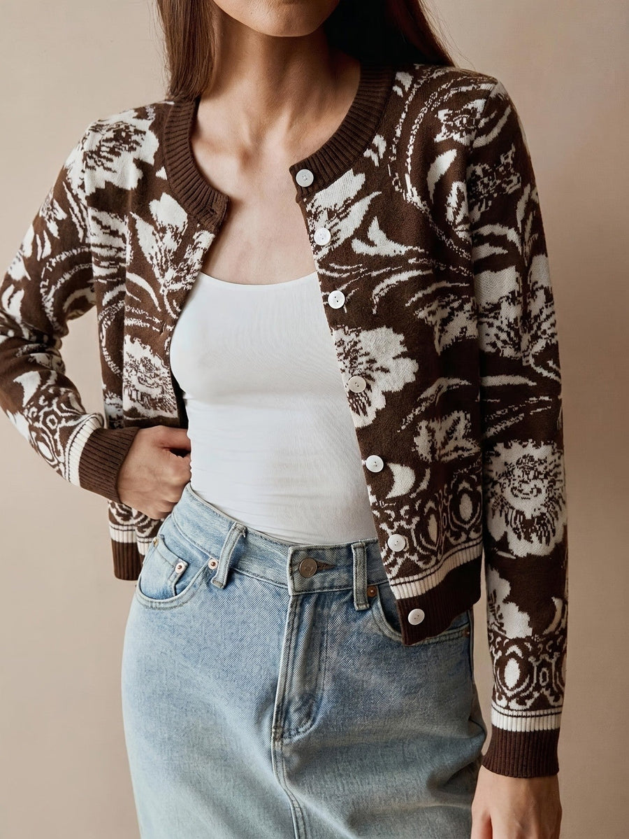 Brielle Flora Cardigan