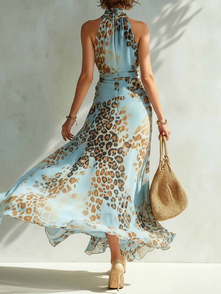 Desirè - Glamorous Dress with Animal Print