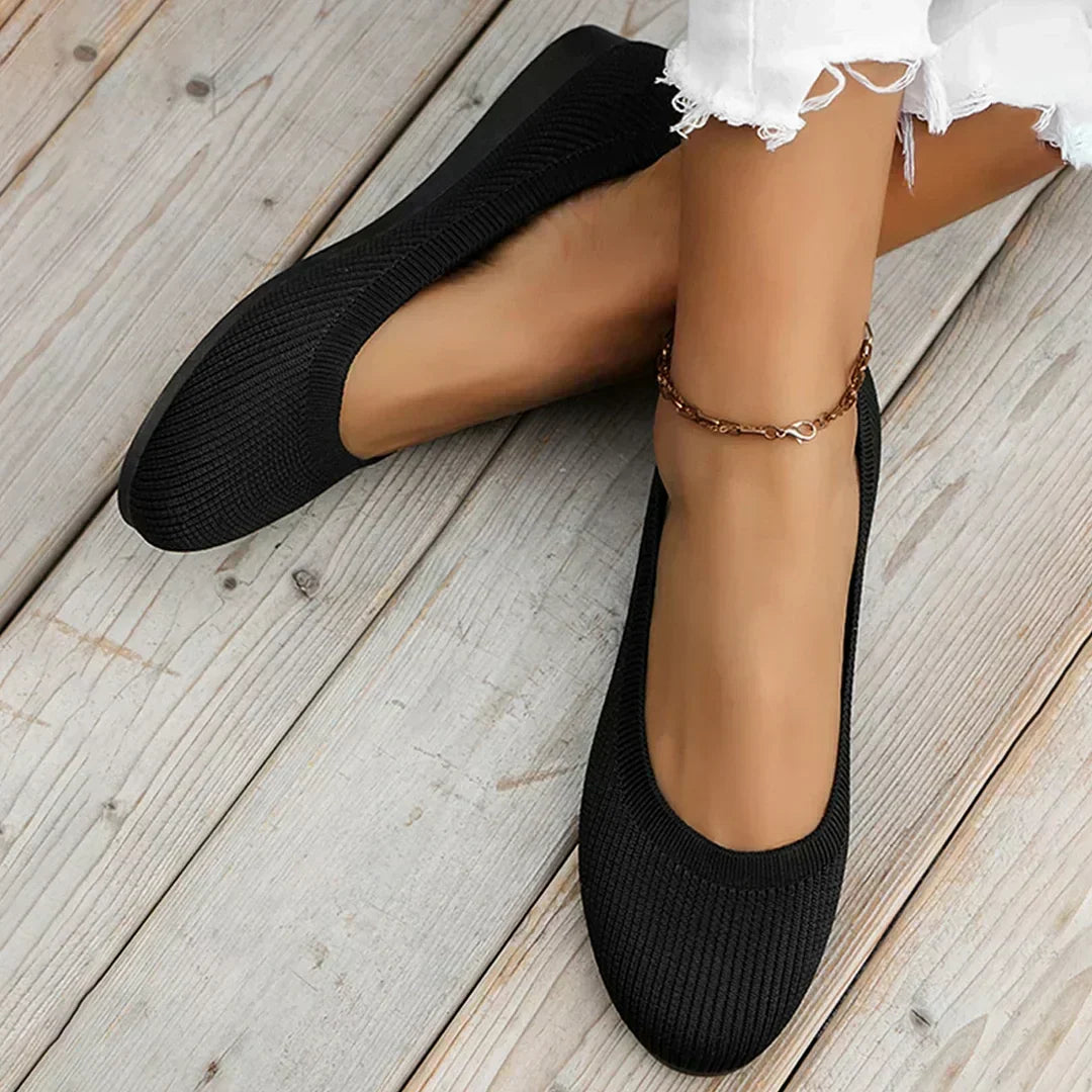 GRACE – COMFY KNIT BALLET FLATS