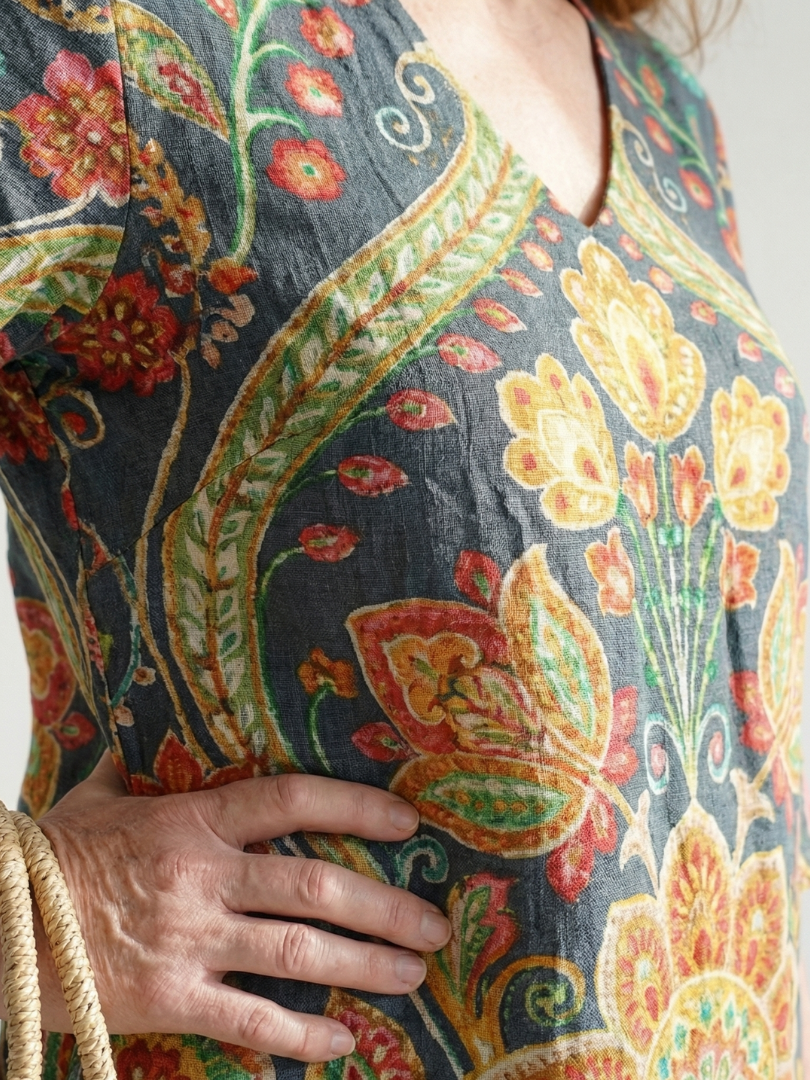 Lila | Easy Shape Garden Midi Dress
