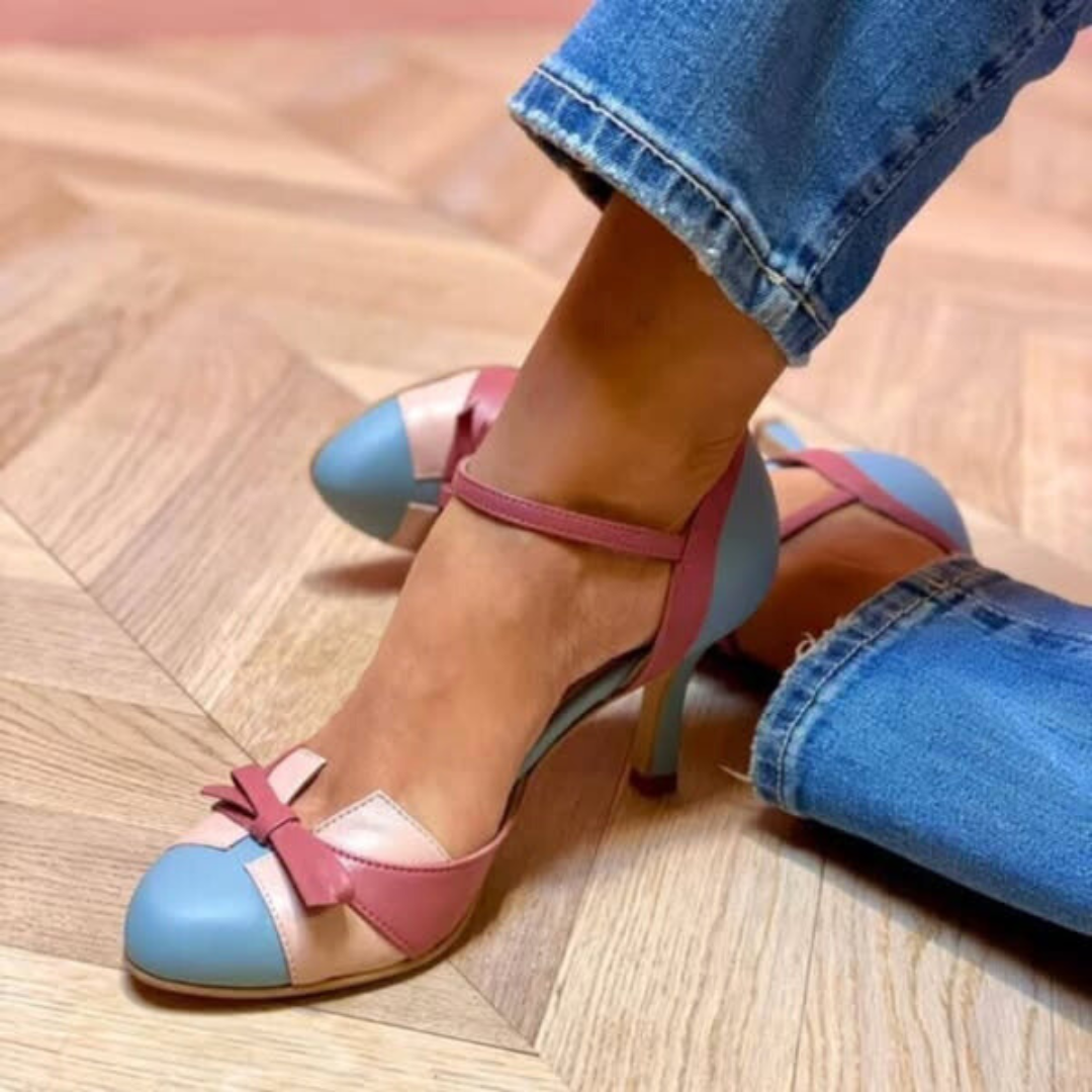 COLORBLOCK HEEL PUMPS