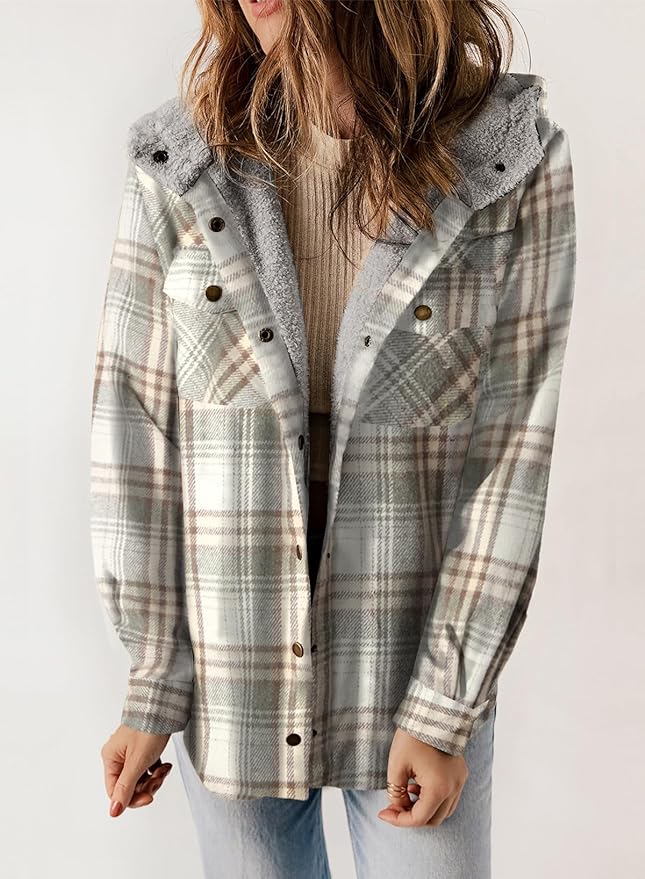 Elvessa Plaid Flanel Jacket