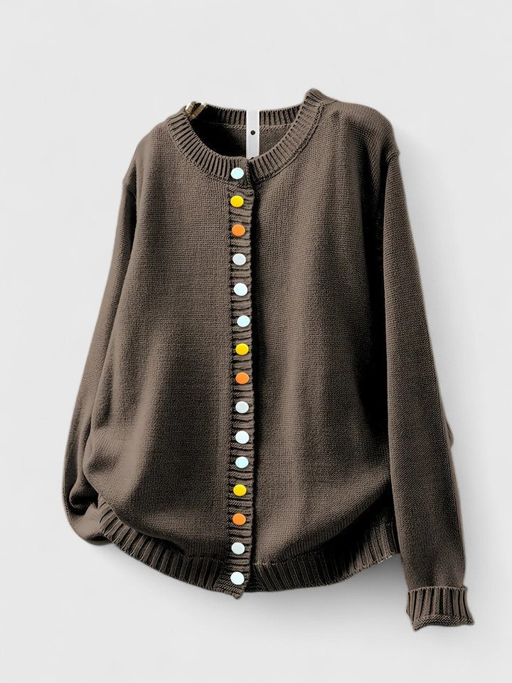 DAISY – WHIMSICAL BUTTON CARDIGAN