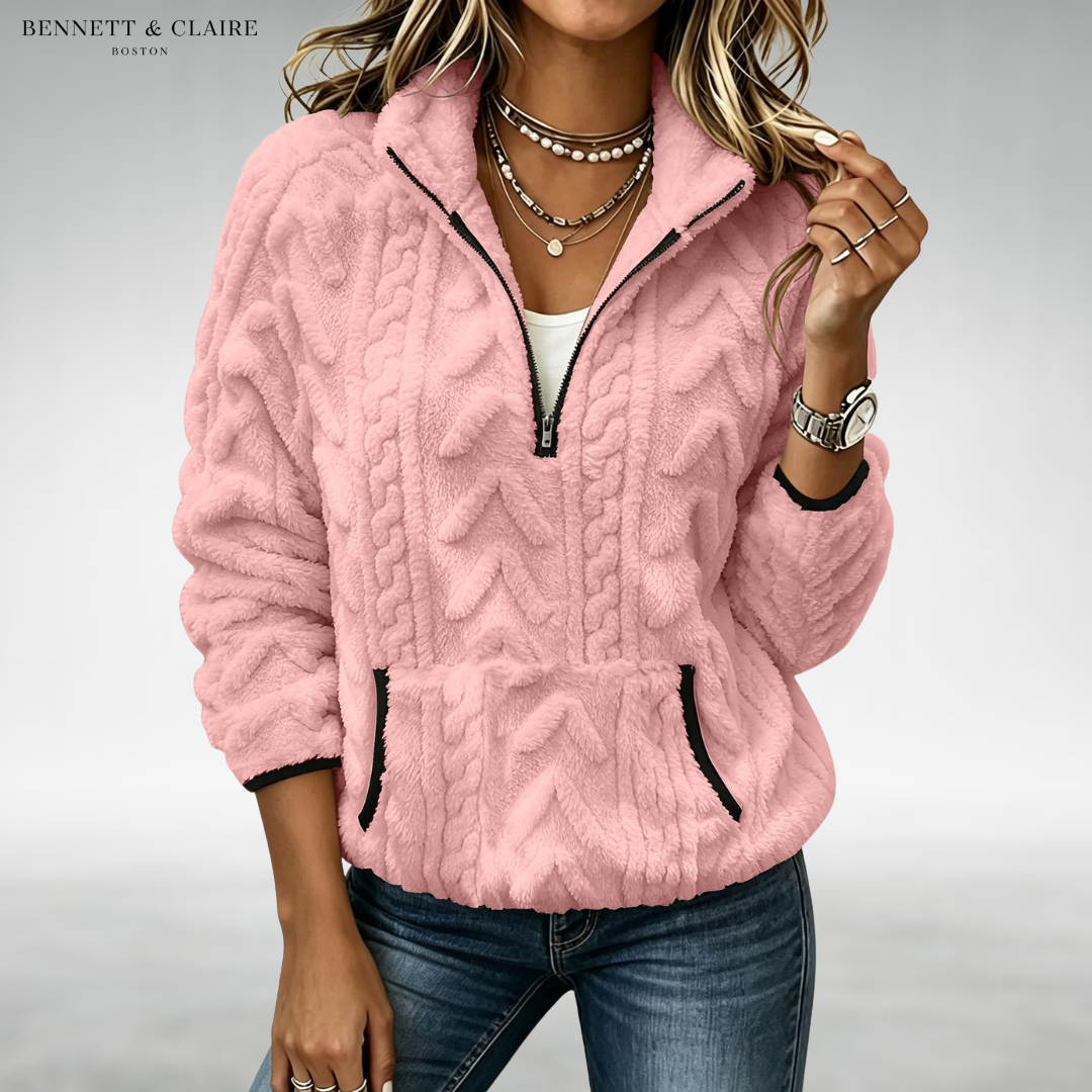 Margaret Cozy Half-Zip Sweater