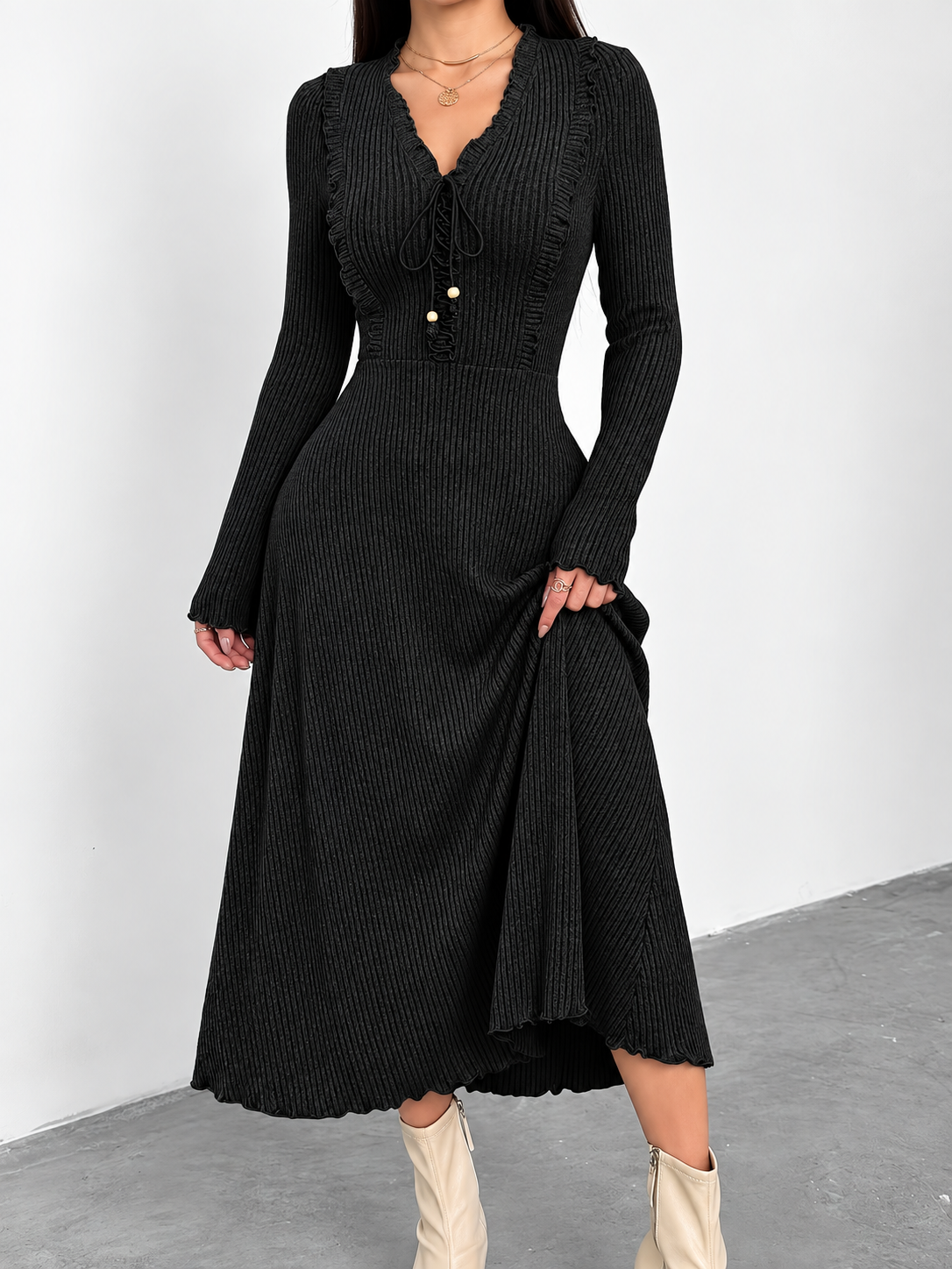 Calista Rib Dress