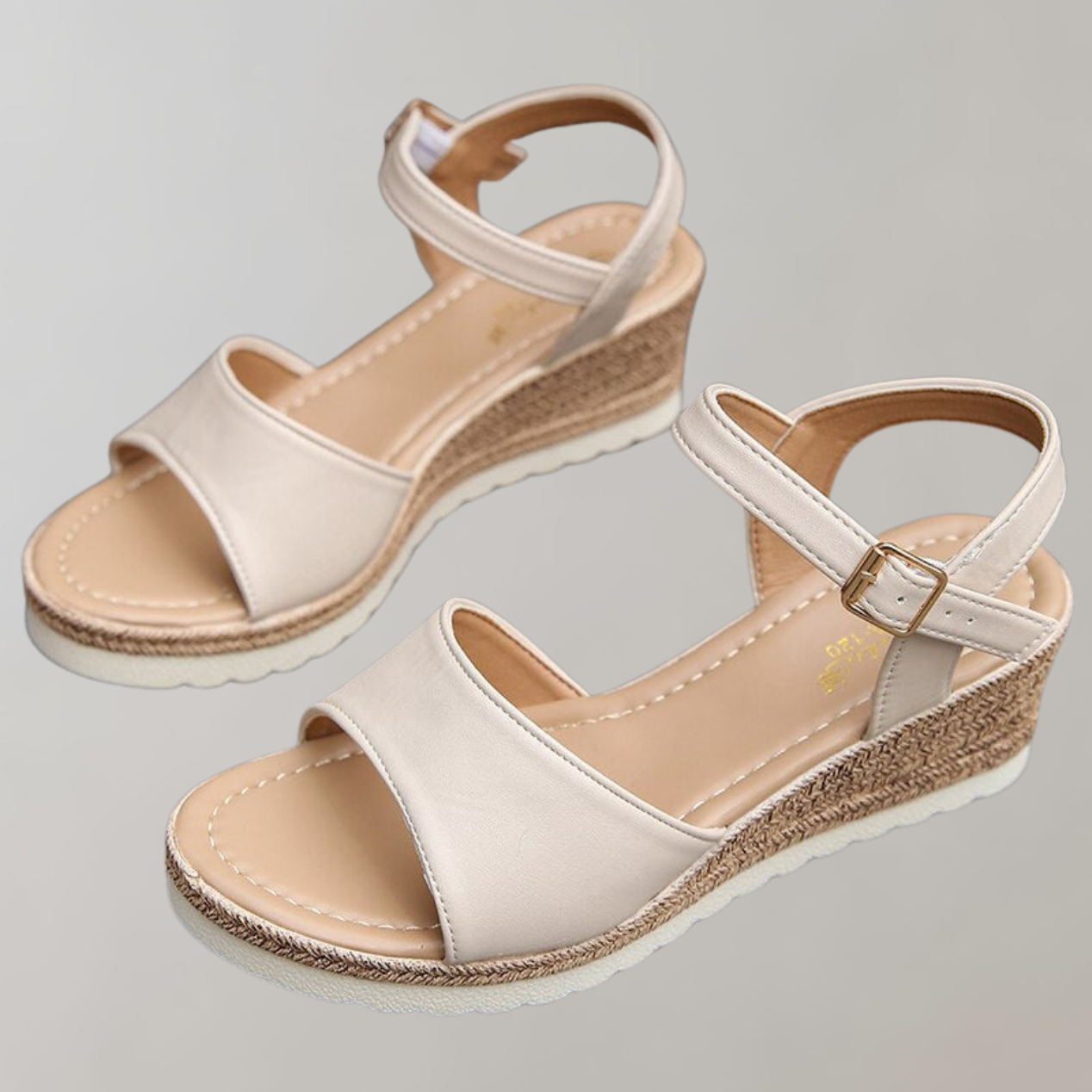 Delphine Orthopedic Wedge Sandals - Adjustable Straps Breathable