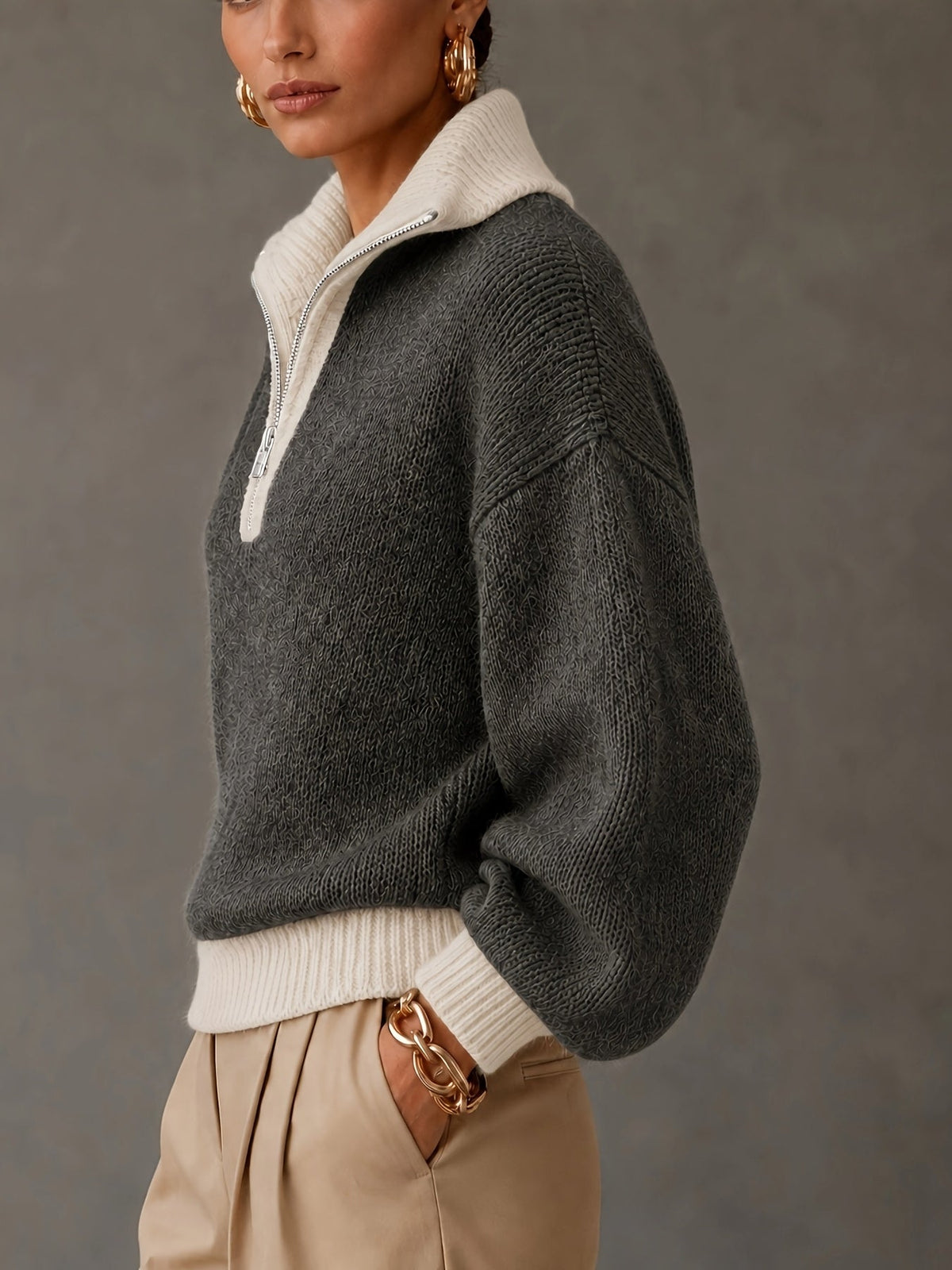 Freya Zip Pullover