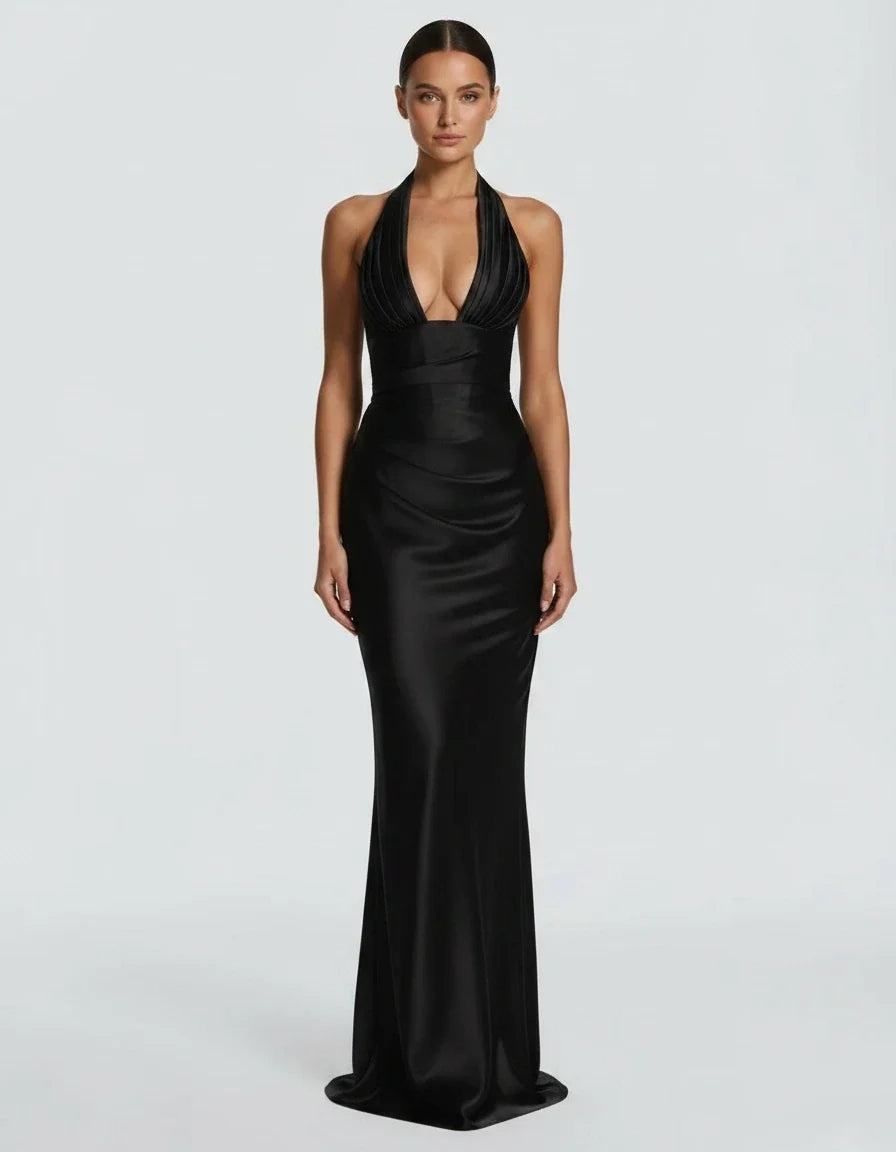 Madeline · The Satin Halter Mermaid Gown