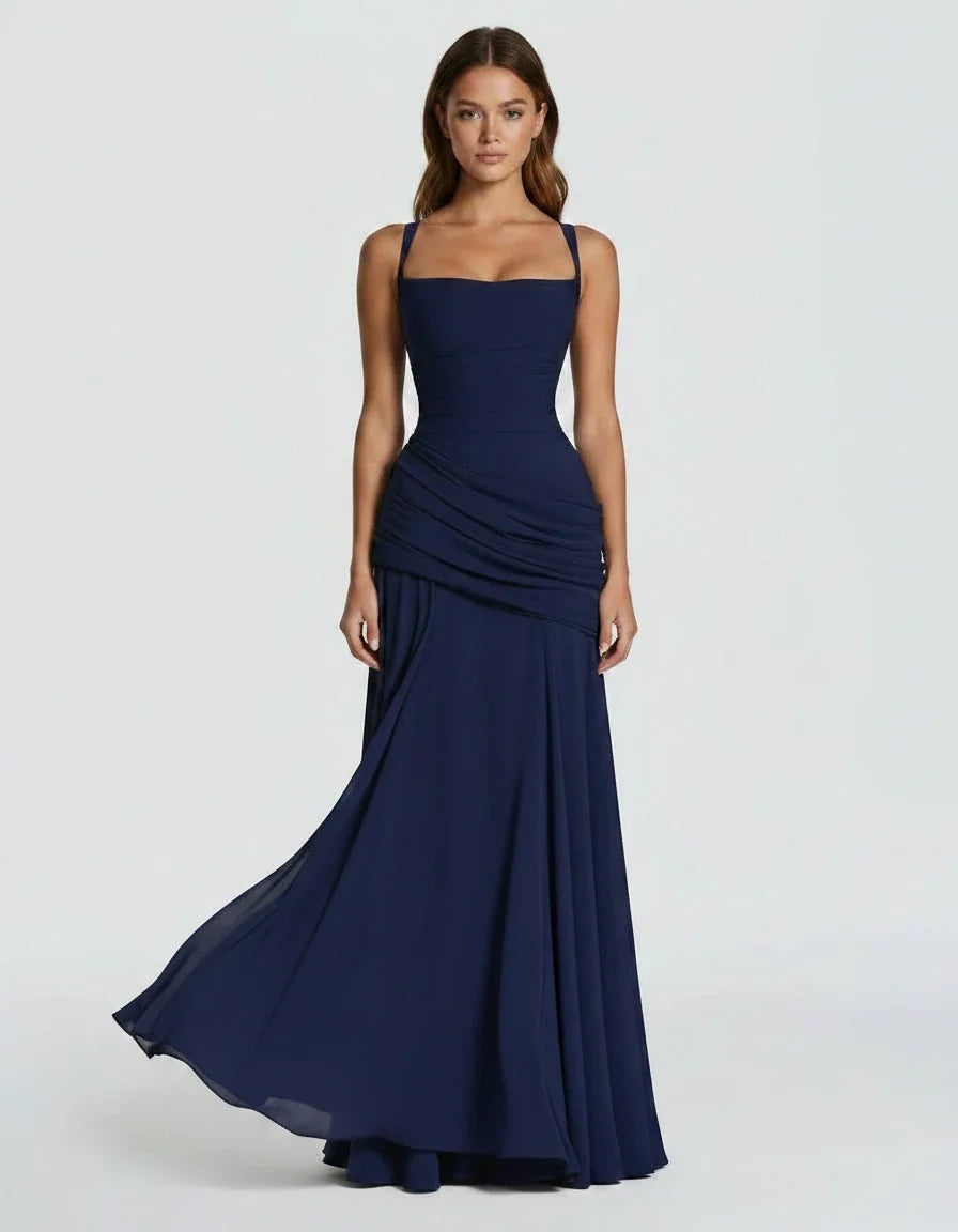 Margot — The Draped Satin Gown