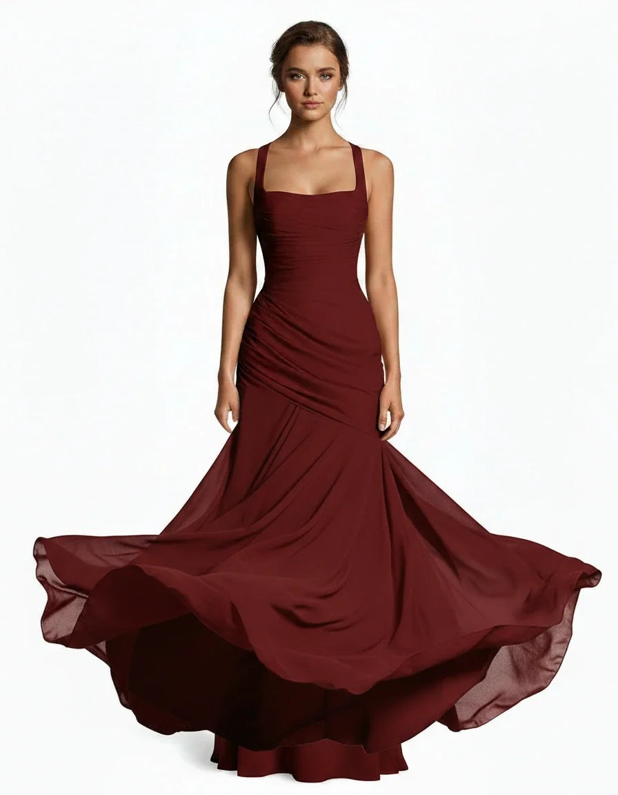 Margot — The Draped Satin Gown