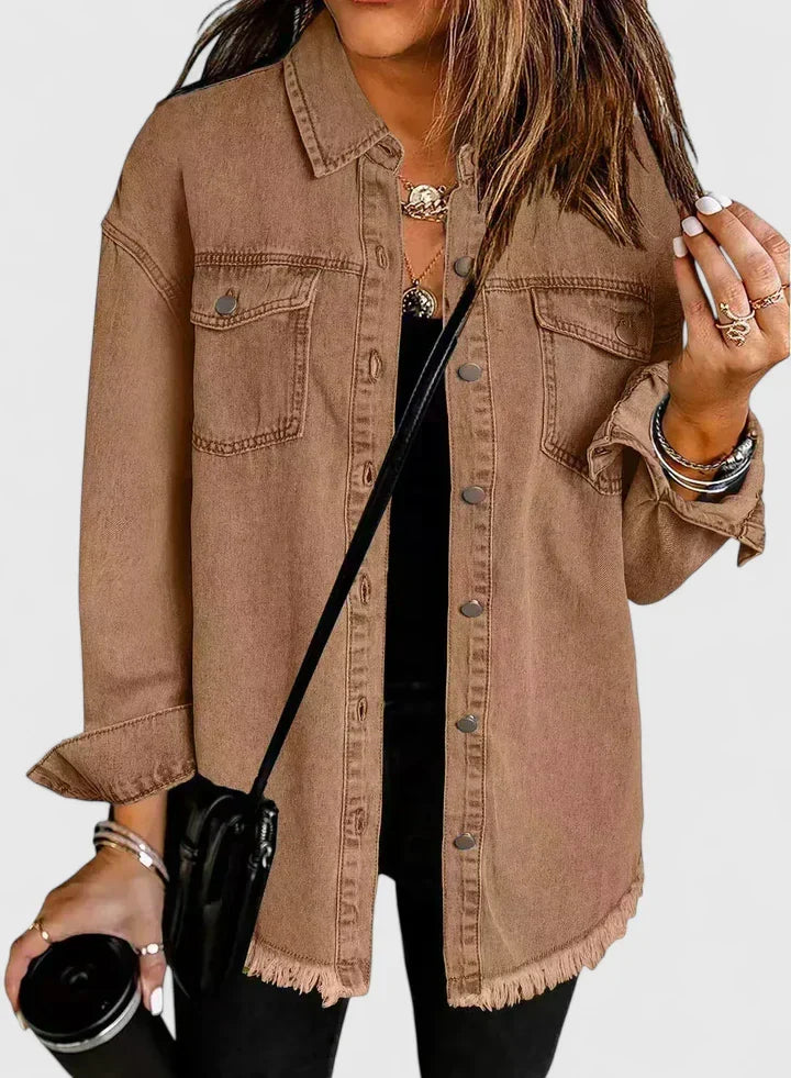 CAROLINE – CLASSIC BUTTON-DOWN SHIRT JACKET