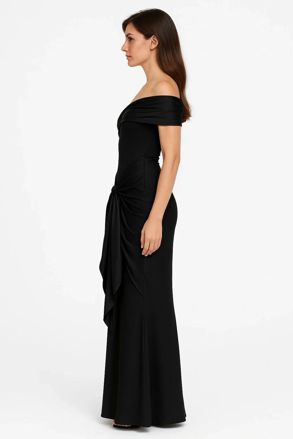 Romantique – The Satin Drape Hourglass Gown