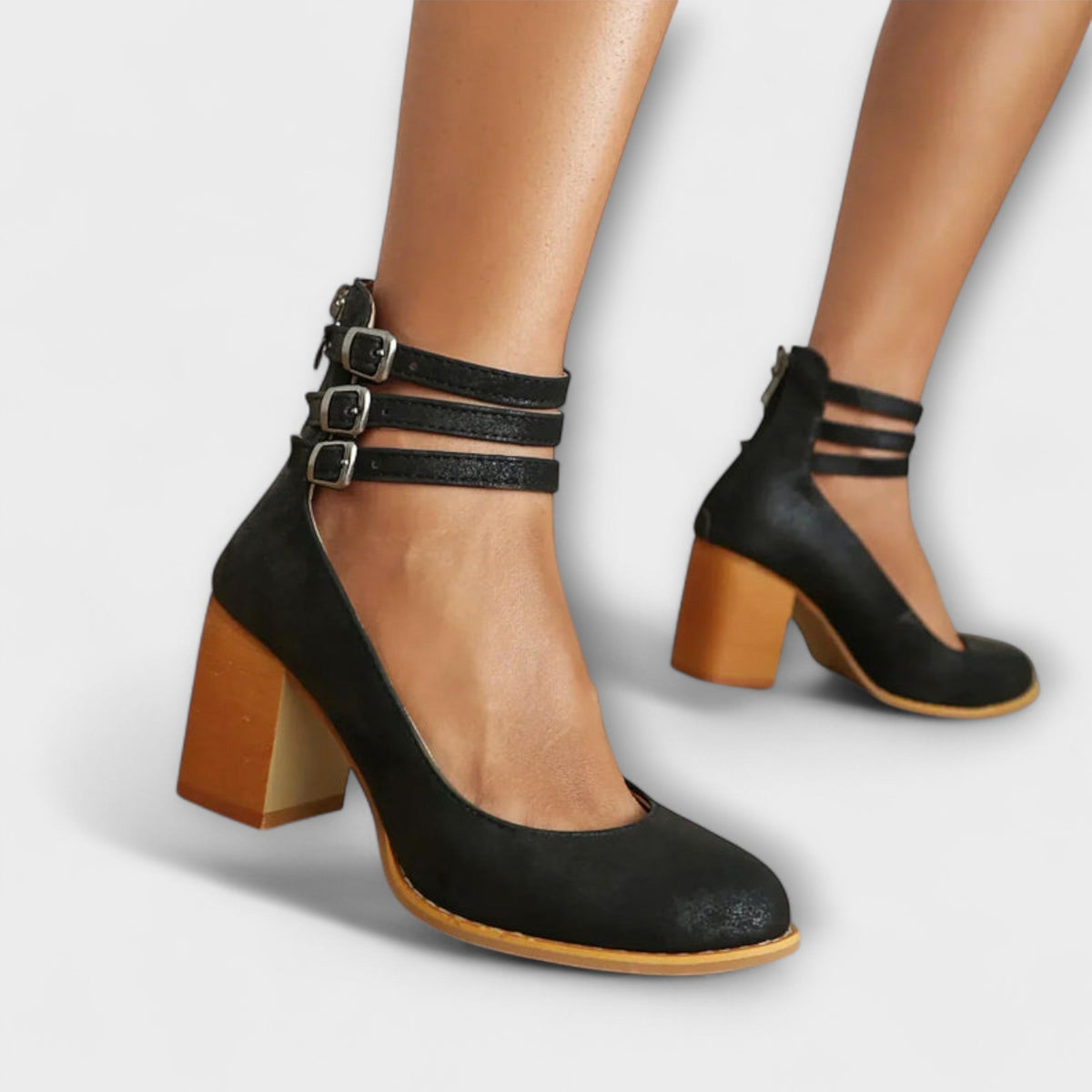 Pumps with Ankle Strap Design