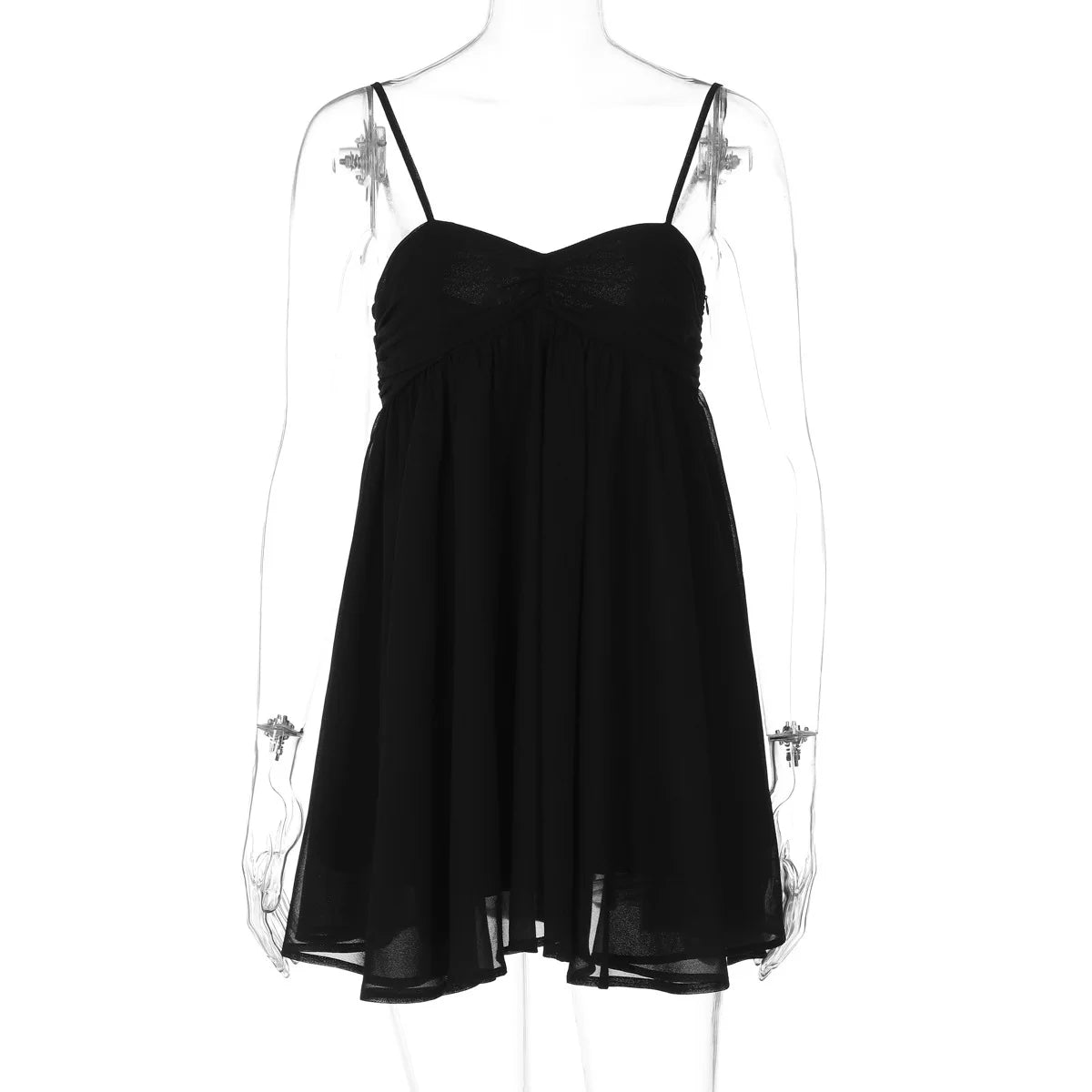 Avrilyaan Chiffon Strapless Backless Sexy A-Line Dress for Women 2025, Spaghetti Party Dress Bodycon Mini Summer Dress Vestidos