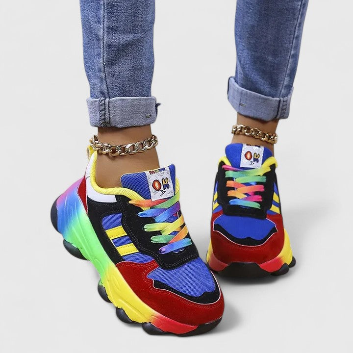 JADE – RAINBOW PLATFORM SNEAKER