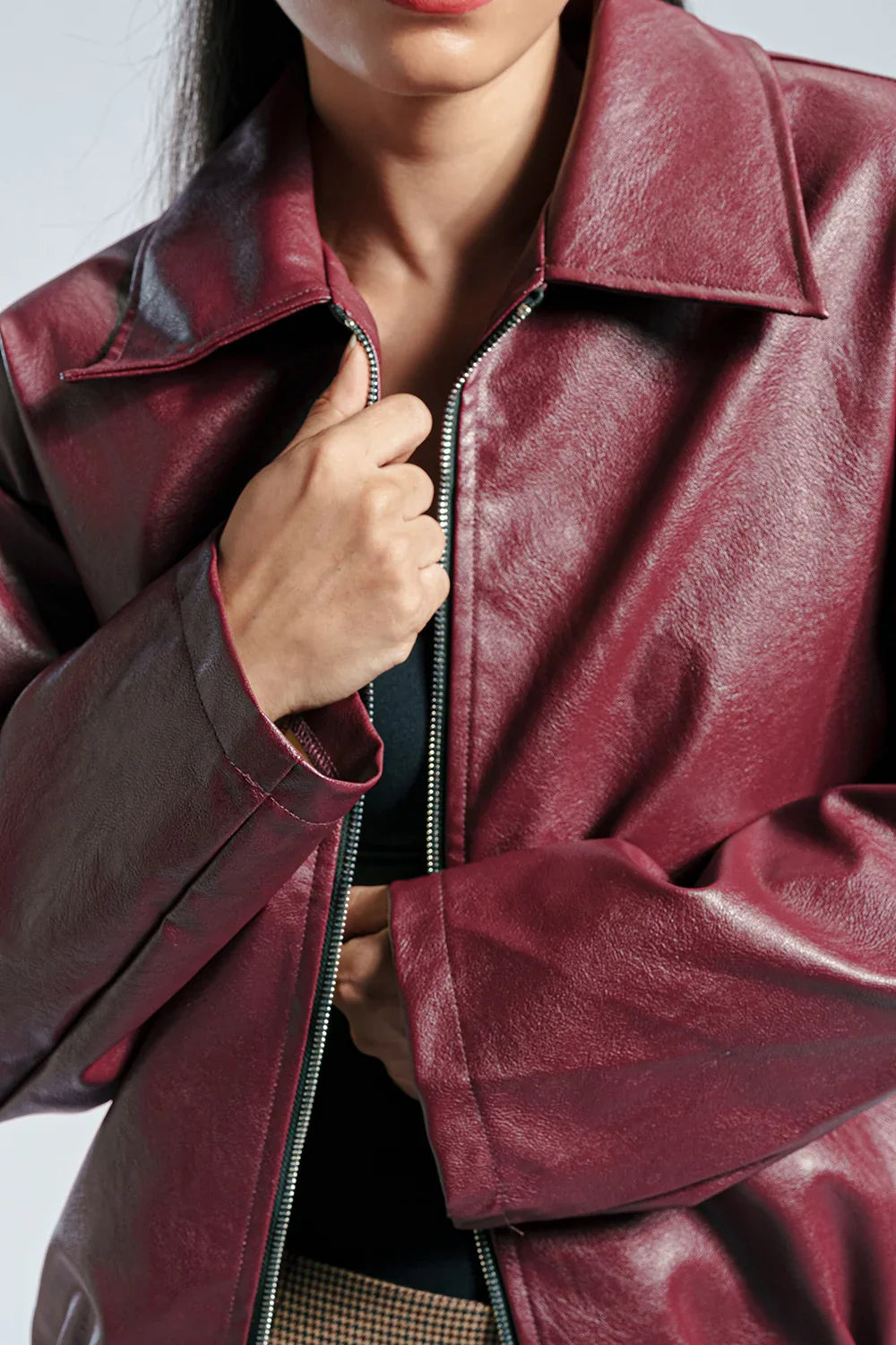 Clémence – The Parisian Faux Leather Jacket