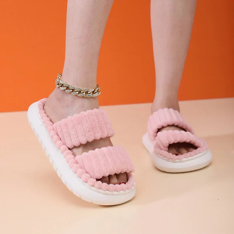 Lush Mellowz Linen Slippers