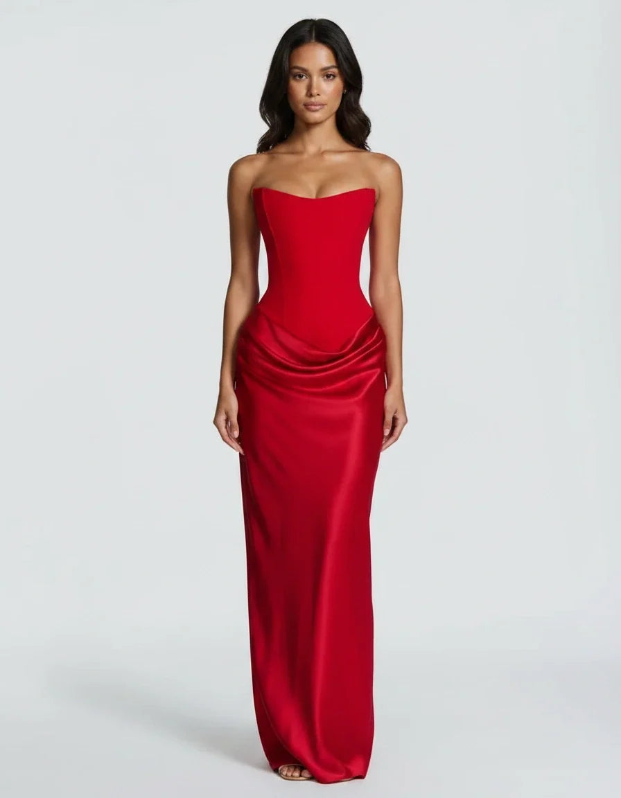 Vespera — The Corset Lace Satin Gown