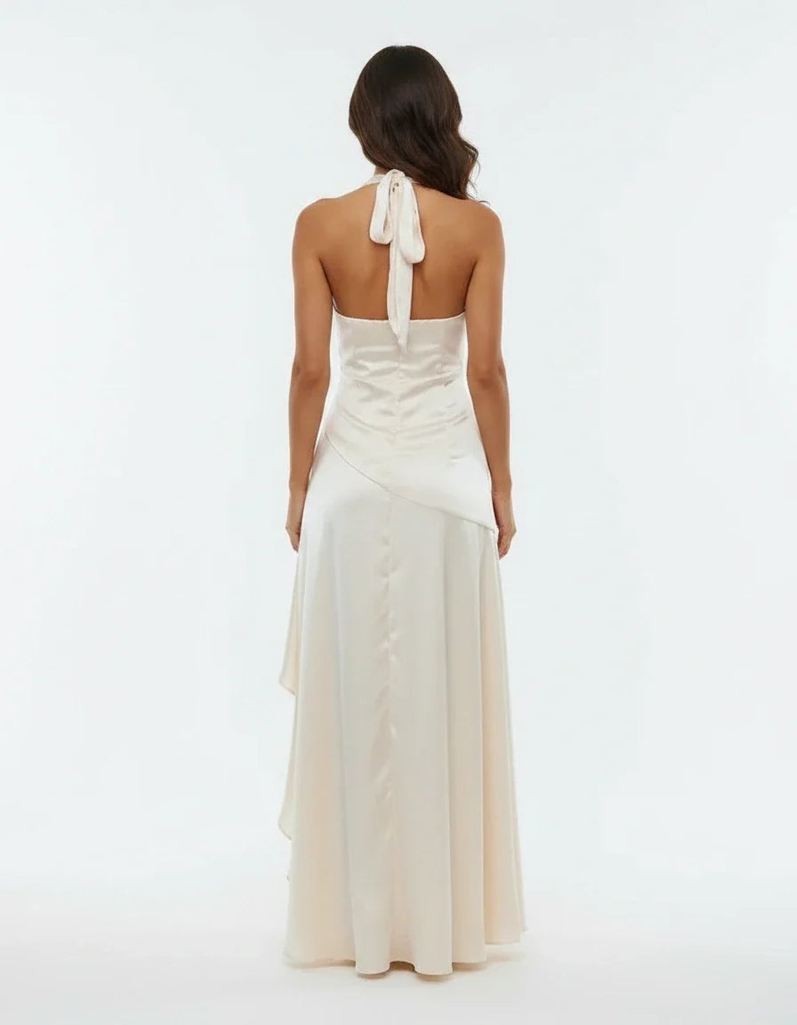 Vittoria — The Satin Halter Gown
