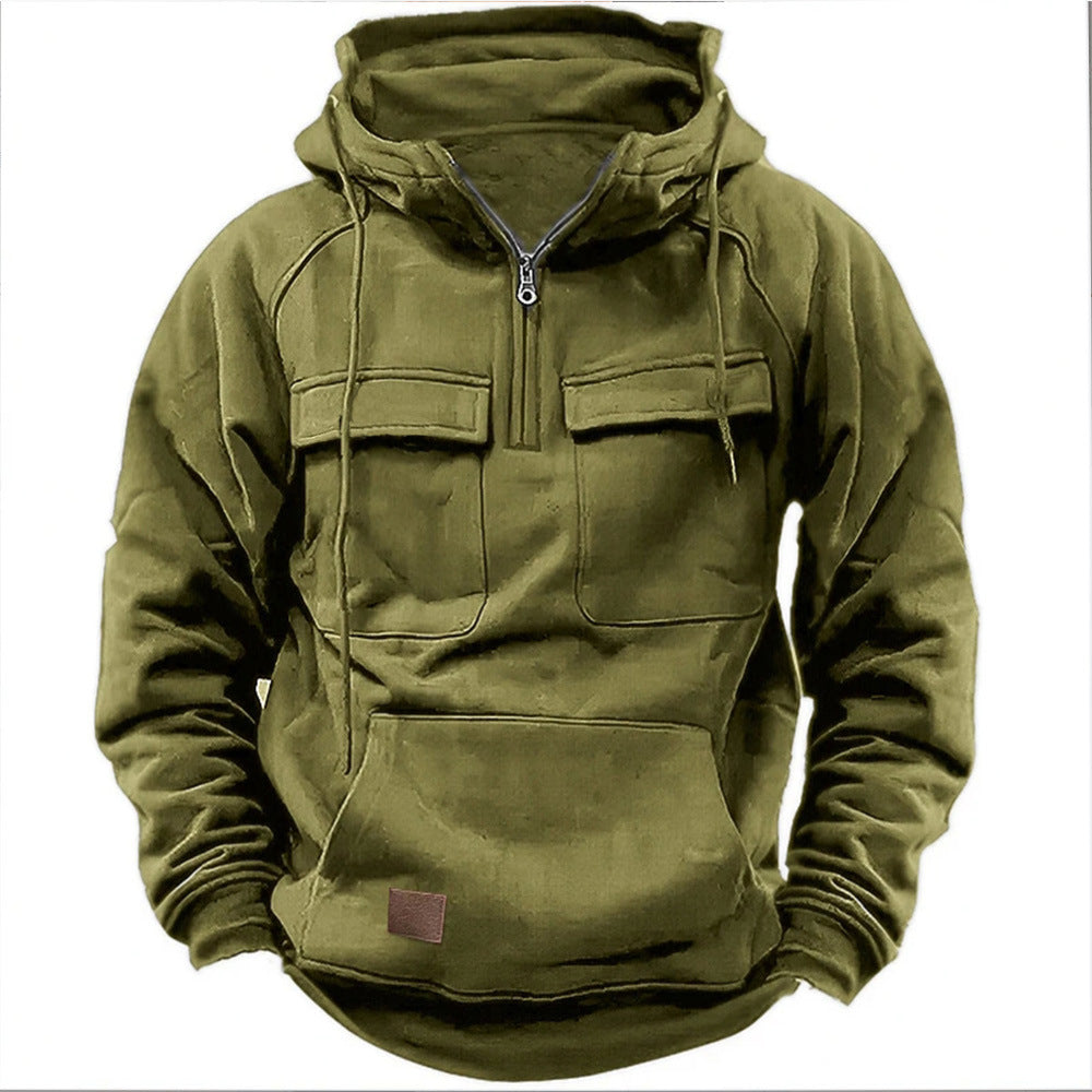 CHRIS – UTILITY HOODED PULLOVER
