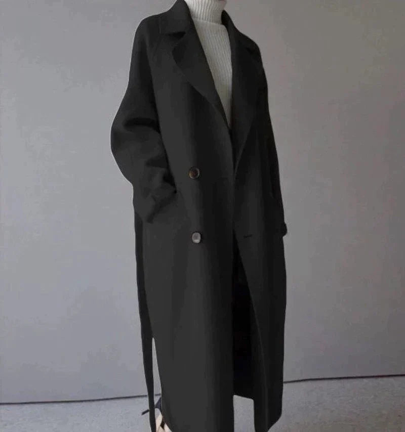 Ella - Longline Wool Coat