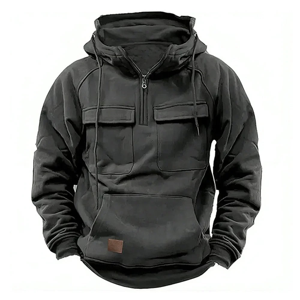 CHRIS – UTILITY HOODED PULLOVER