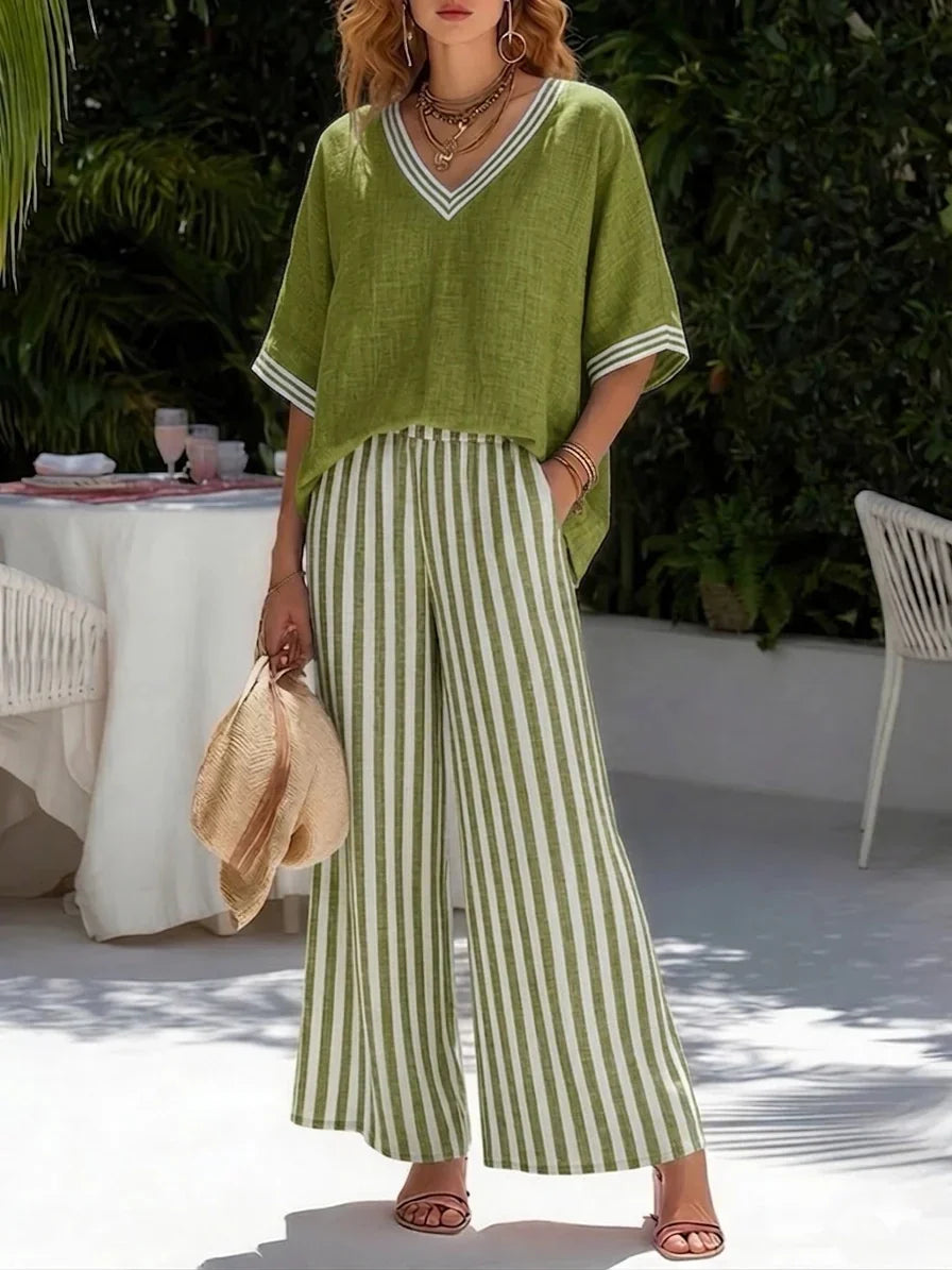 Sienna | Relaxed Striped Two-Piece Set