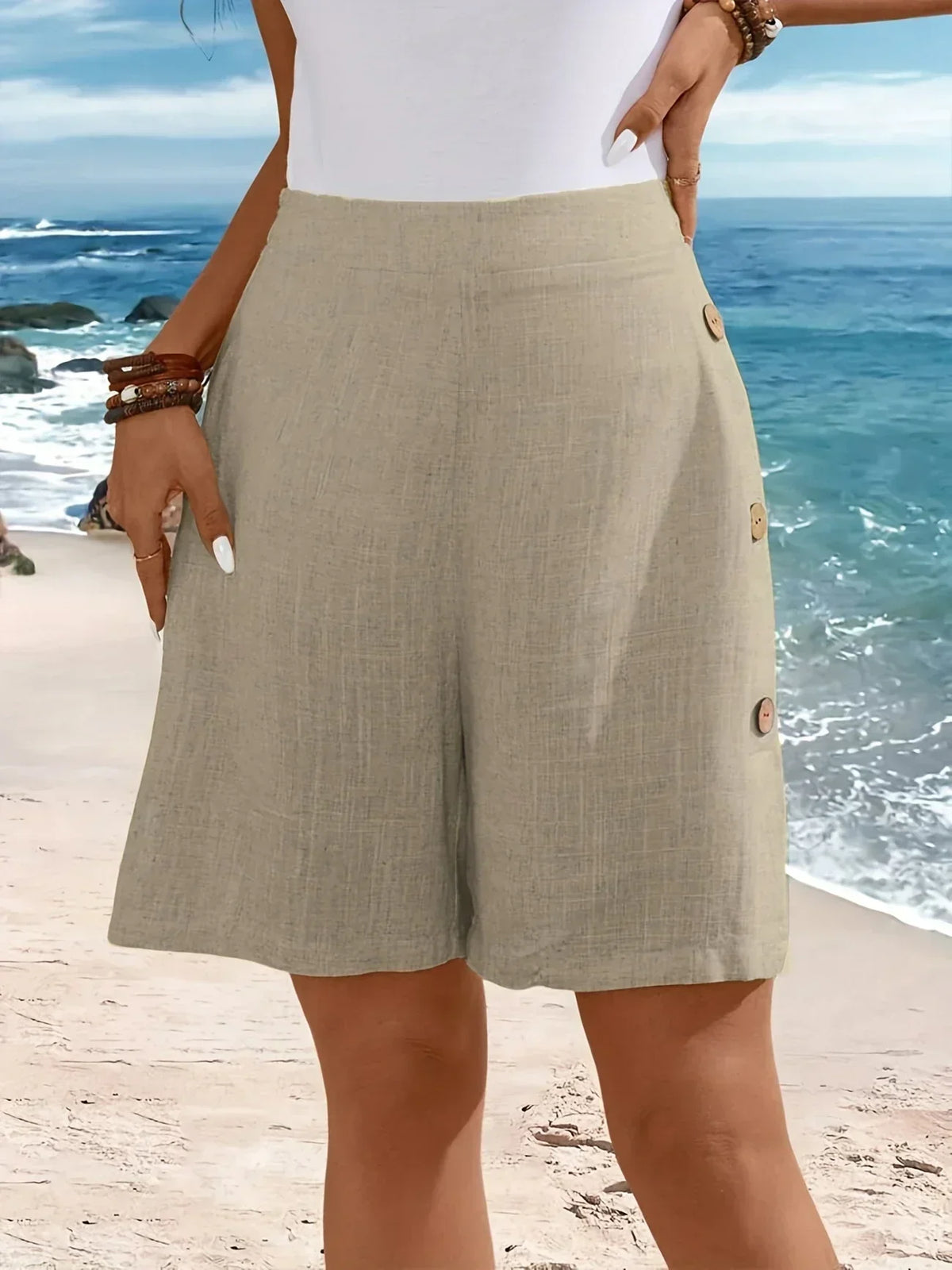 Whitney™ | Comfortable Shorts With Buttons