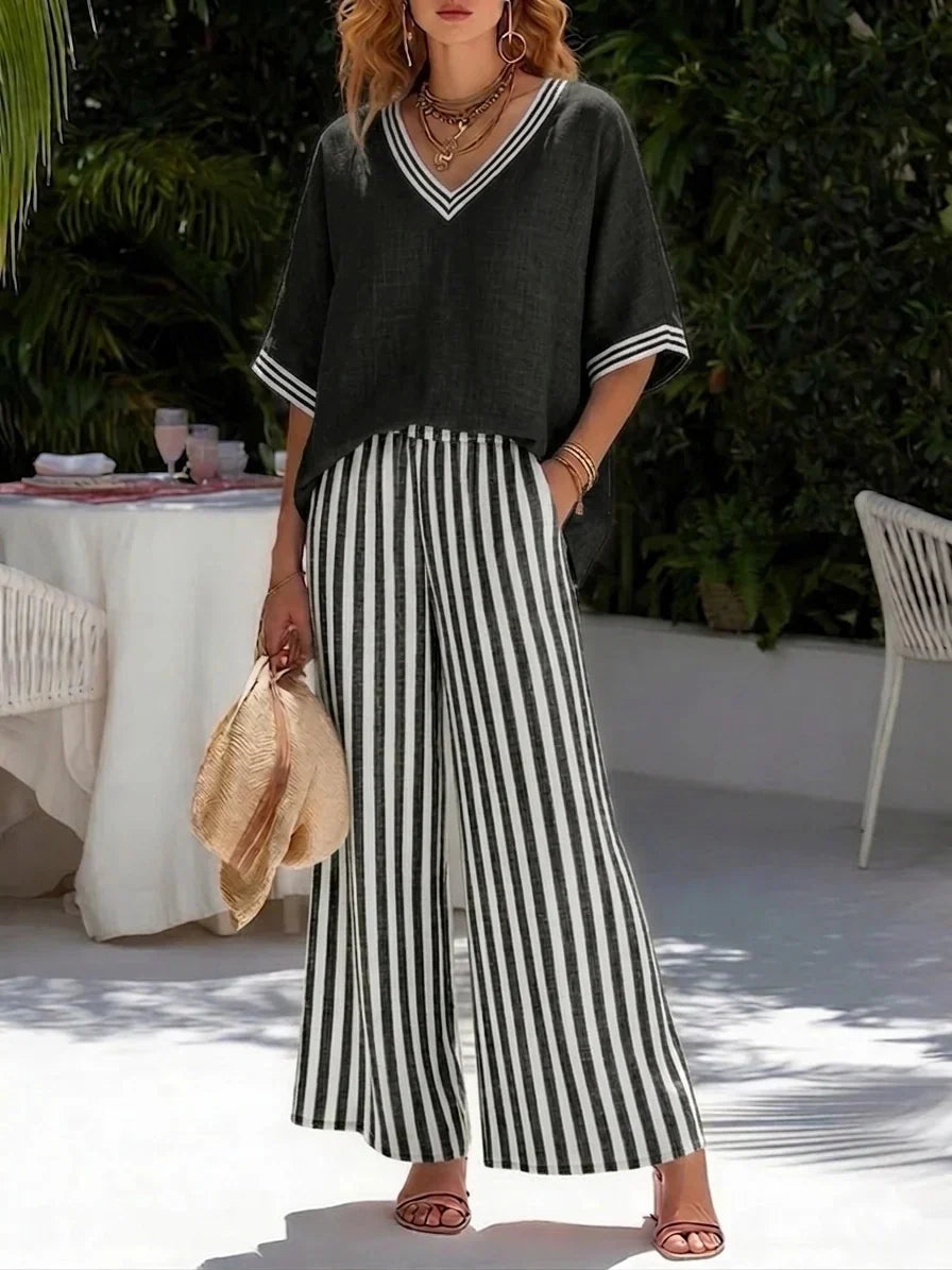 Sienna | Relaxed Striped Two-Piece Set