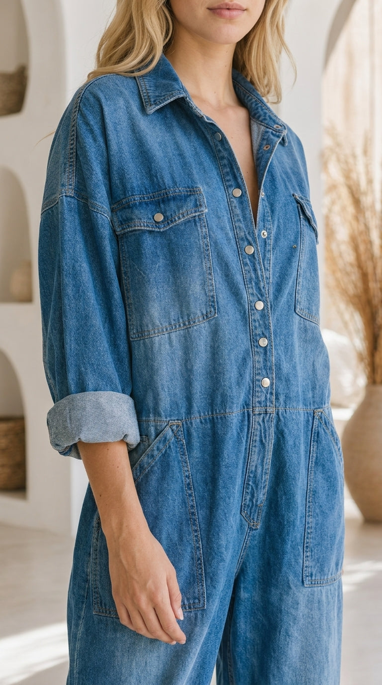 Thalassa™ - Denim Jumpsuit