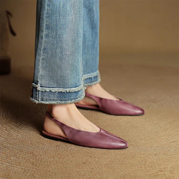 Carisse Genuine Leather Flats