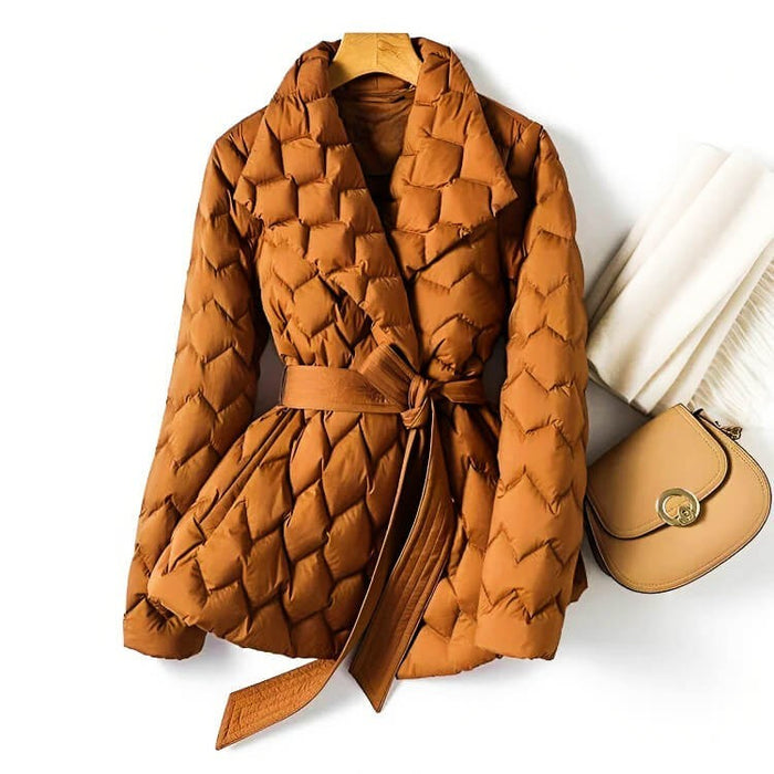 Reina – Stylish Quilted Down Coat