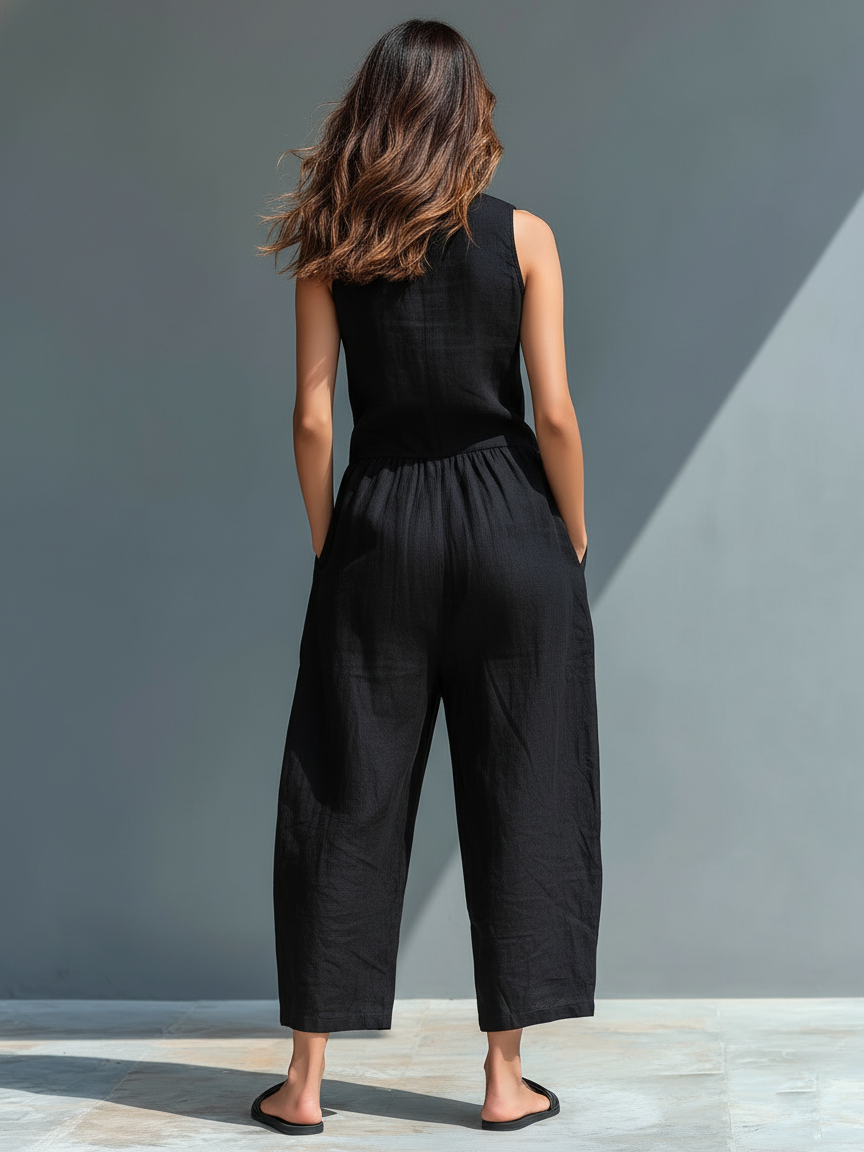 The Yvaine Linen Jumpsuit