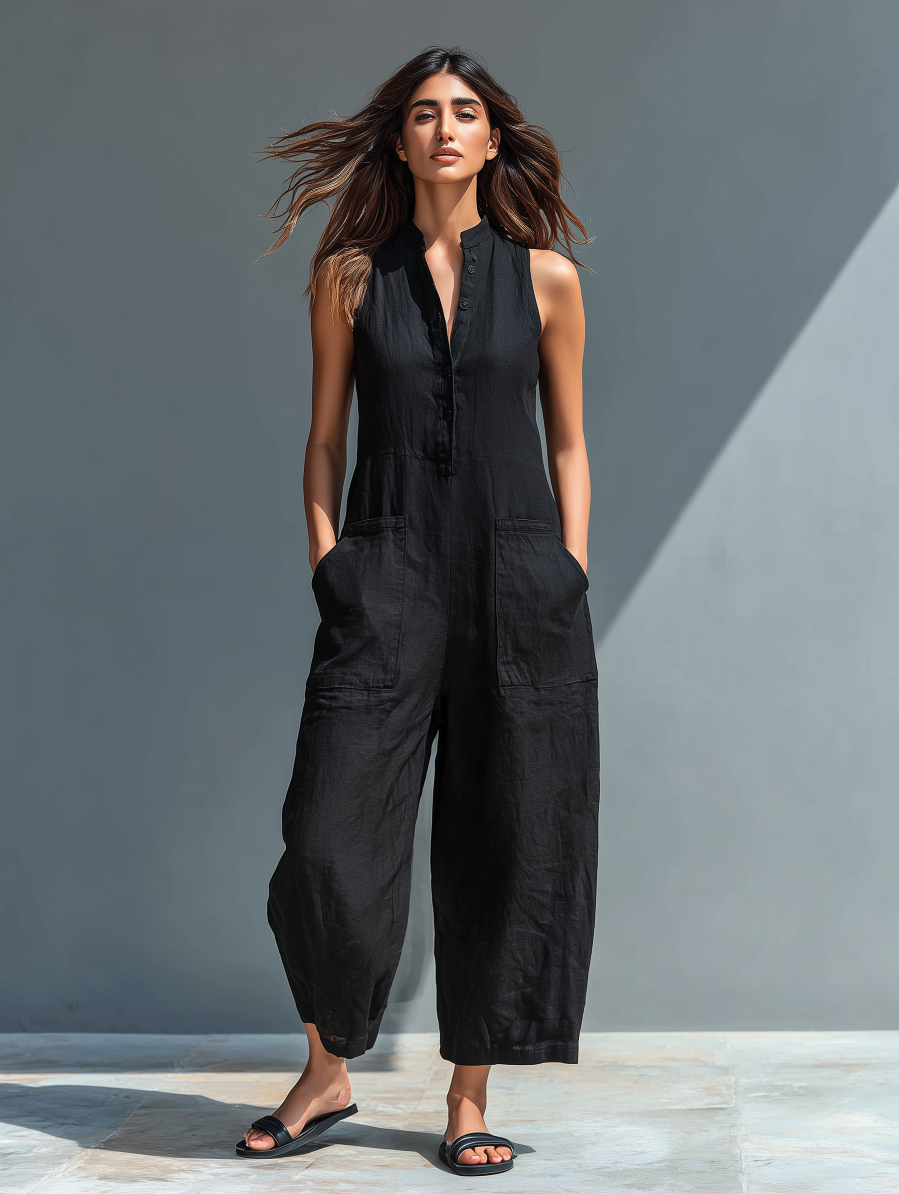 The Yvaine Linen Jumpsuit