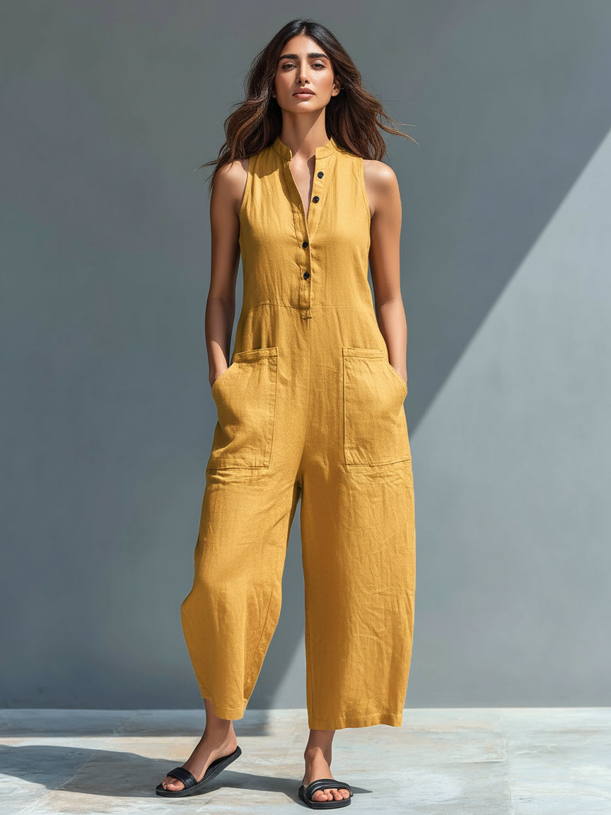The Yvaine Linen Jumpsuit