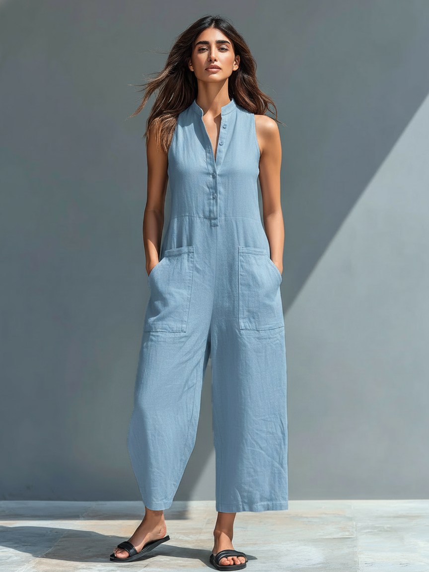 The Yvaine Linen Jumpsuit